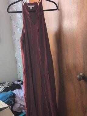 Nine West Burgundy Maxi Dress